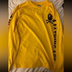 Men’s bape long sleeve T shirt size medium
